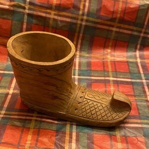 Vintage Yugoslavian Folk Art Vosta Boot